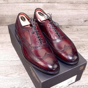 *NIB* $425 Allen Edmonds MCALLISTER Oxford 10 D Merlot * add $15 AE Trees